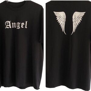 J. Galt Rita Angel Wings Graphic Short Sleeve T-Shirt One Size